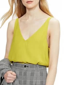 Ted Baker Harriso Cami Top - Yellow , Yellow, Size 2=10, Women