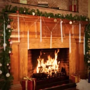 Fairy Lights Meteor Rain White