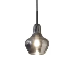 Lido 1 Light Dome Ceiling Pendant Light Smokey