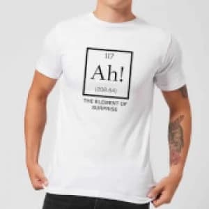 Ah The Element Of Surprise T-Shirt - White - 3XL