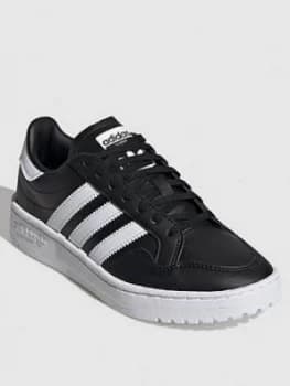 Adidas Originals Team Court Junior Trainers - Black/White