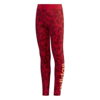 adidas Girls Workout Climalite Xperior Leggings - Red