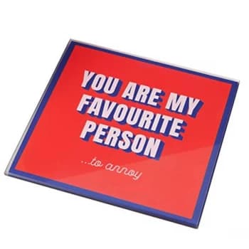 For Your Eyes Only Coaster - Favourite Person