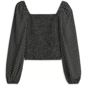 Ted Baker Kordeli Shirred Bodice Top - Black