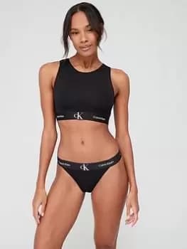 Calvin Klein One Cotton Unlined Bralette - Black