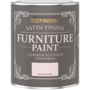 Satin Furniture Paint - Strawberry Vanilla - 125ml - Strawberry Vanilla - Rust-oleum