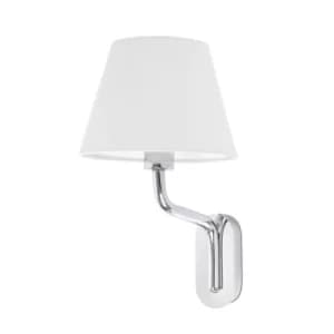 Eterna Wall Light with Shade Chrome, E27