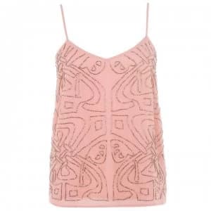 Biba Embellished Cami - Rose Gold