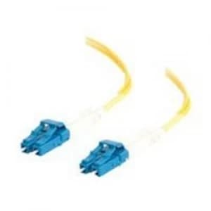 C2G 1m LC-LC 9/125 OS1 Duplex Singlemode PVC Fibre Optic Cable (LSZH) - Yellow