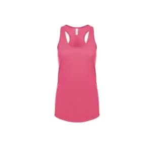 Next Level Womens/Ladies Ideal Racer Back Tank Top (XL) (Hot Pink)