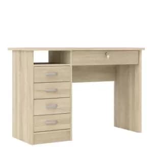 Function Plus Desk 5 Drawers In Oak Effect