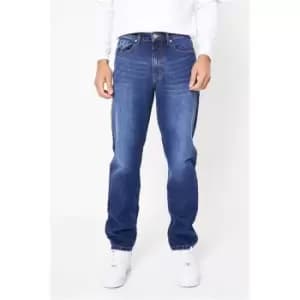 I Saw It First Dark Blue Slim Fit Jeans - Blue