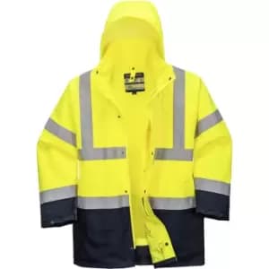 Portwest Essential 5 in 1 Two Tone Jacket Yellow / Navy 5XL