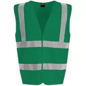 PRO RTX Unisex Adult Sleeveless Hi-Vis Vest (S) (Paramedic Green) - Paramedic Green