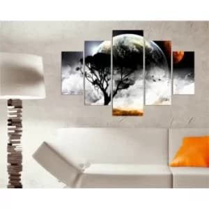 ST120 Multicolor Decorative MDF Painting (5 Pieces)