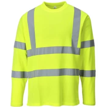 Portwest S278YERXXL - sz 2XL Hi-Vis Long Sleeved T-Shirt - S278 Yellow