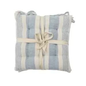 Crossland Grove Simply Organic Str Seatpad Blue 430x430mm (2pk)