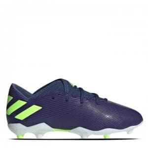 adidas Nemeziz Messi 19.3 Junior FG Football Boots - Indigo/Green