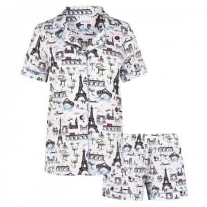 Bedhead Sightseeing Short Sleeve Pyjama Set - Sightseeing