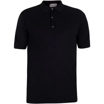 John Smedley Roth Pique Poloshirt mens Polo shirt in Blue - Sizes UK S,UK M