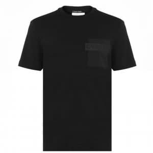 CALVIN KLEIN Nylon Pocket T Shirt - Black BEH
