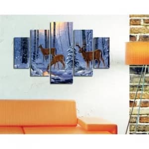 ST159 Multicolor Decorative MDF Painting (5 Pieces)