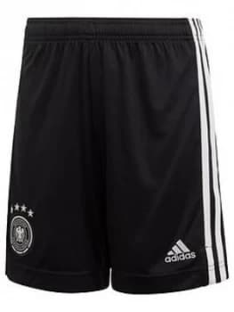 Boys, adidas Junior Home Germany Euro 2020 Replica Shorts - White, Size 11-12 Years