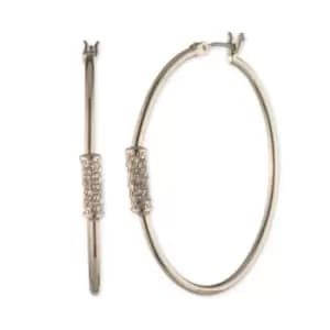 Ladies Lauren Ralph Lauren Base metal Pave Hoop