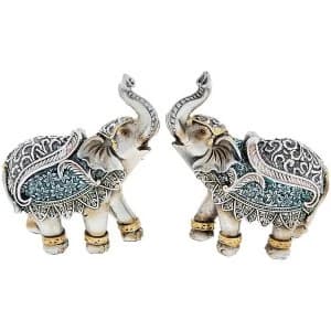 Steel Blue Elephant Mini Ornament