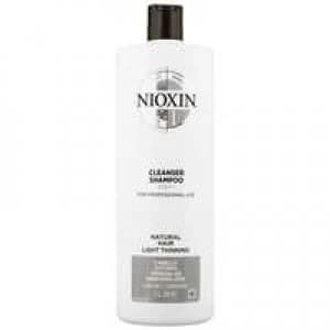 Nioxin 3D Care System System 1 Step 1 Cleanser Shampoo: For Natural Hair With Light Thinning 1000ml