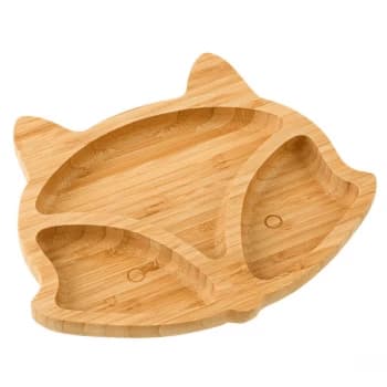 Bamboo Baby Suction Plate M&W Fox