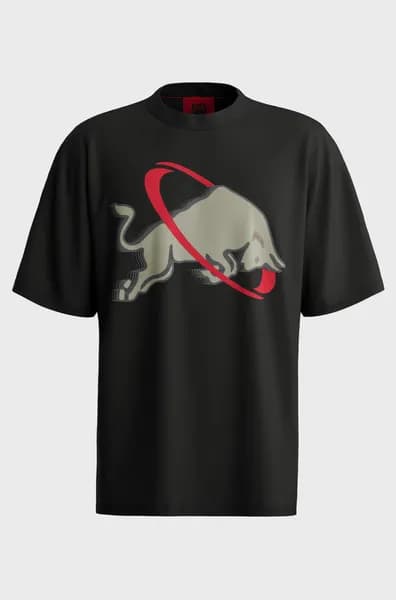 HUGO Red x Racing Bulls Danirick Cotton-Jersey T-Shirt - S Black Tops male 50530066-001 S