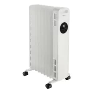 Slingsby 2KW Digital Oil Filled Radiator White 9 Fin