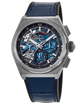 Zenith Defy El Primero 21 Blue Chronograph Skeleton Dial Mens Watch 95.9002.9004/78.R584 95.9002.9004/78.R584