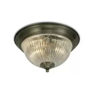 Bathroom ceiling light Macy Antique brass 2 bulbs 15cm