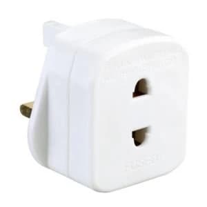BQ White 1 Gang 240V 1A Shaver adaptor