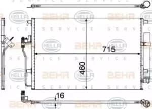 Condenser Air Conditioning 8FC351307-641 by BEHR