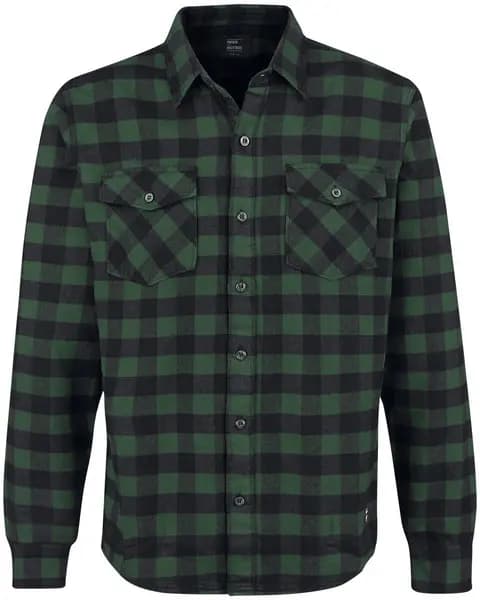 Vintage Industries Harley Shirt Flanel Shirt green Black XXL Men