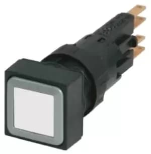 Eaton, RMQ16 Non-illuminated White Square, 16mm Momentary Push In