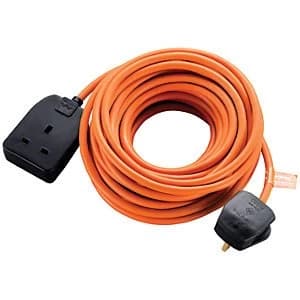 Masterplug Heavy Duty Garden Extension Lead - Orange 10m 13A