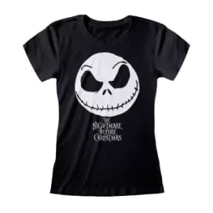 Nightmare Before Christmas Womens/Ladies Jack Skellington T-Shirt (M) (Black)