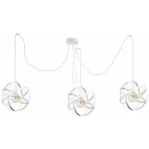 Keter Pola Cluster Pendant Ceiling Light White, 3x E27