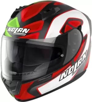 Nolan N60-6 Gemini Replica D.Petrucci Misano Helmet, white-pink-green, Size L, white-pink-green, Size L