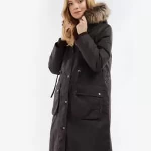 Barbour Amberley Waxed-Cotton Coat - UK 8