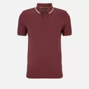 BOSS Passertip Slim Fit Cotton-Blend Polo Shirt - L
