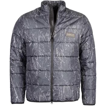 Barbour International Printed Highside Quilted Jacket - Carbon BK12