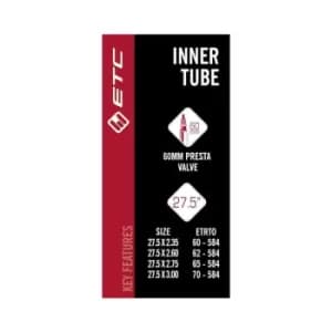 ETC Inner Tube 27.5 X 2.35-2.60-2.75-3.00 Presta Valve 60mm