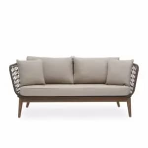 Interiors By Ph Opus 3 Seater Sofa Grey Wooden Legs