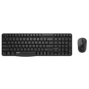 Rapoo X1800S 2.4 GHz Wireless Desktop Combo Set - Black