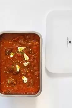 All in One 2000ml Stainless Steel Container with Lid, Microwave Safe